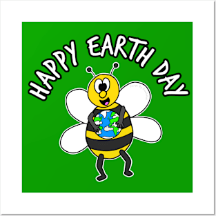 Earth Day Bee Posters and Art